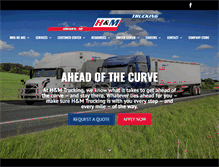 Tablet Screenshot of hmtrucking.com
